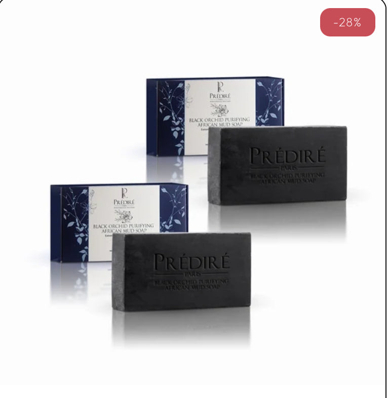 Black Orchid Purifying African Mud Soap | Extreme
Hygiene Anti-Bacterial Soap - (2 Pack Bundle)